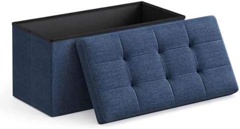 SONGMICS 30 Inches Folding Storage Ottoman Bench, Load 660 lb by SONGMICSbySONGMICSHOME