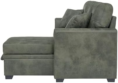 Eafurn Tufted Sectional Sleeper Sofa Pull Out Couch Bed Modern Sofabed - Image 4