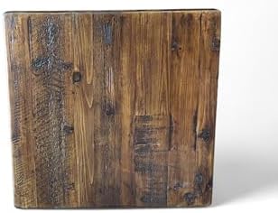 Rustic Reclaimed Wood Dining Table Top, Dark Brown Matte Finish, - Image 3