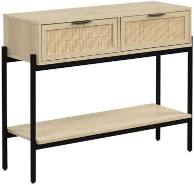 Nathan James Virgo Wood Accent Storage Console Sofa Table, - Image 6