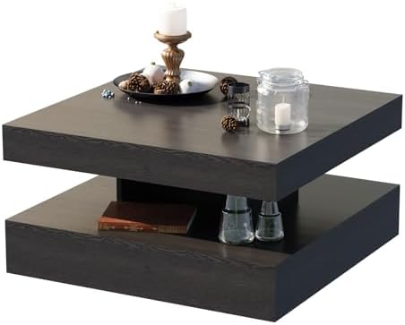 HedoAjim Black Led Coffee Table - Image 7