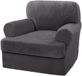 H.VERSAILTEX Sofa Cover 2 Piece T Cushion Armchair Slipcovers Thick Velvet by HVERSAILTEX