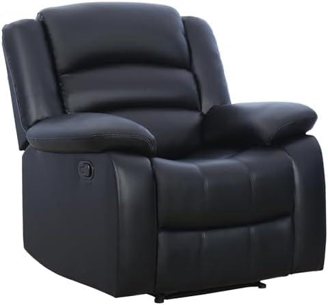 CANMOV Manual Recliner Chair, Faux Leather Recliner Chair - Image 6