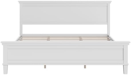 Merax King Size Bed Frame with Headboard and Tapered Legs - Image 5