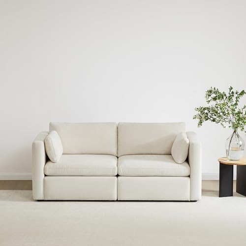CHITA 78" Modular Sectional Sofa, 2 Seat Modular Couch by Unknown