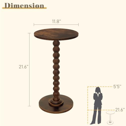 Fultyle Round Side Table, Small Drink Table - Image 3