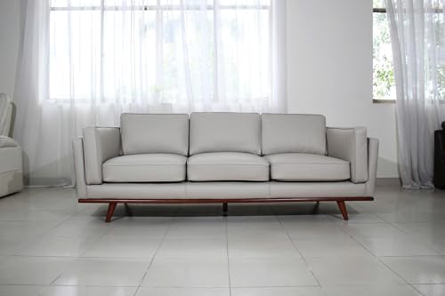 Mega Solutions Savoy Full All Around Front and Back Italian Leather Sofa 89" - Image 2