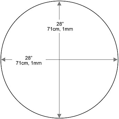 Dulles Glass 28 inch Round Glass Table Top - Image 3