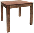 Solid Reclaimed Wood Dining Table 32.3"x31.5"x29.9" Rustic Mixed Recycled Wood by Unknown