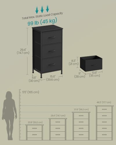 SONGMICS Dresser for Bedroom, Small Dresser - Image 2