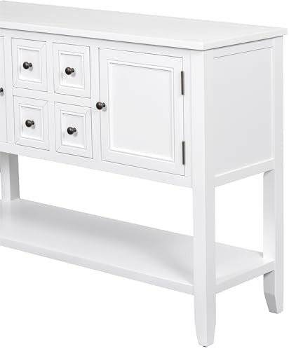 LKTART 44.5" Solid Wood Sideboard Buffet Cabinet, Entryway Console Table - Image 7