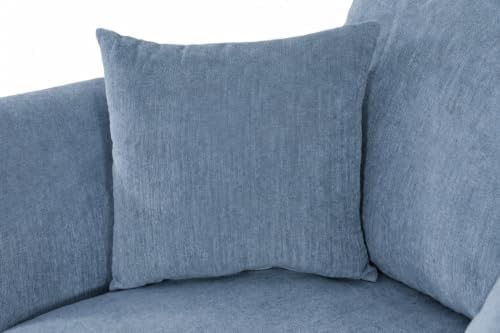ERYE 46.9" Chenille Upholstered Accent Chair Wide Seat - Image 5