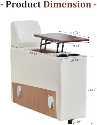 ORRD Multifunctional Faux Leather Storage Console - Image 3