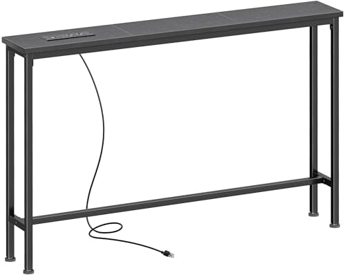 SUPERJARE 39.4 inch Narrow Behind Couch Table by SUPERJARE
