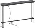 SUPERJARE 39.4 inch Narrow Behind Couch Table by SUPERJARE