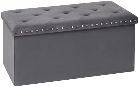 PINPLUS Folding Storage Ottoman Bench by PINPLUS