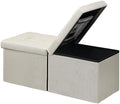 AmasSmile Footrest Ottoman Storage Bench by AmasSmile