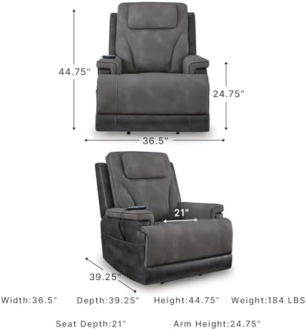 Signature Design by Ashley Power Lift Recliner - Image 3