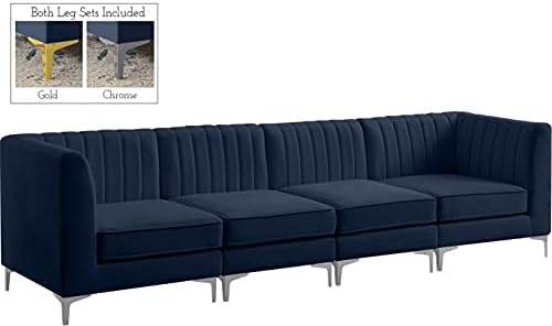 Meridian Furniture 604Navy-S119 Alina Collection Modern | Contemporary Navy - Image 5