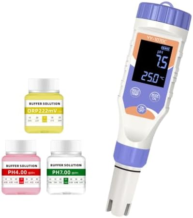7-in-1 Digital Pool Water Tester, Accurate Chlorine, TDS & Temperature Meter by Terronix