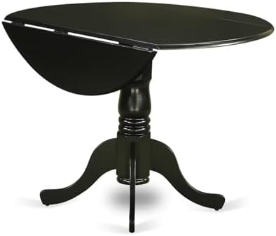 East West Furniture DLT-BLK-TP Dublin Modern Kitchen Table - Image 5