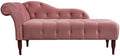 Jennifer Taylor Home Samuel Tufted Roll Arm Chaise Lounge, Ash Rose Pink Velvet by Unknown