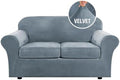 H.VERSAILTEX Real Velvet Plush 3 Piece Stretch Sofa Covers Couch Covers by HVERSAILTEX