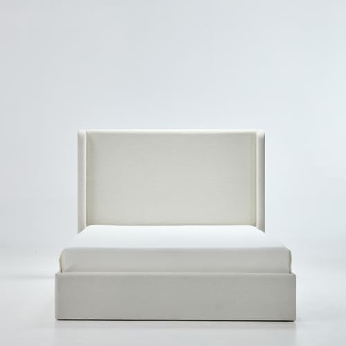 California King Size Upholstered Platform Bed Frame, Tall Headboard King Floor - Image 6
