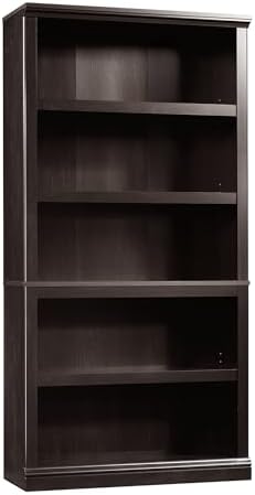 Sauder 5 Tier Book Shelf Wooden Bookcase Multipurpose Bookshelf by SAUDER%C2%AE