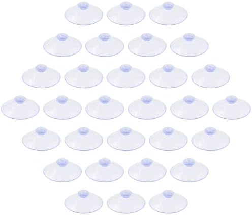 30 Pack 45mm Clear PVC Suction Cups by Qjaiune