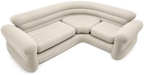 Intex Inflatable Corner Sofa, L-Shaped Couch Family Lounge by Unknown