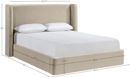Meridian Furniture B1283Cream-F Kendall Collection Modern | Contemporary Full - Image 3