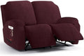 4 Pieces Stretch Recliner Loveseat Covers by Jcones