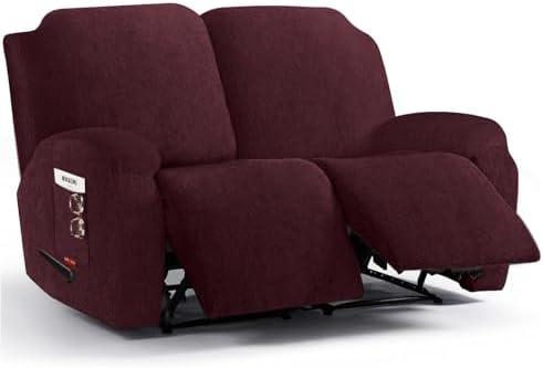 4 Pieces Stretch Recliner Loveseat Covers by Jcones
