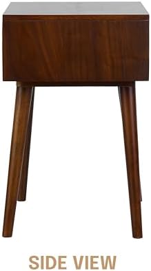 NTC Zoe Solid Wood Nightstand, Mid Century Modern Side Table Bedroom, Bedside - Image 5