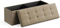 SONGMICS 43.3 Inches Folding Storage Ottoman Bench, Load 660 lb by SONGMICSbySONGMICSHOME