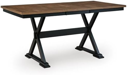Signature Design by Ashley Farmhouse Counter Height Dining Table by Unknown