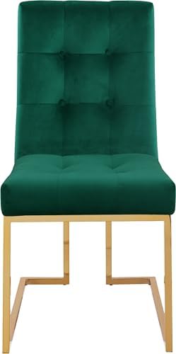 Meridian Furniture Pierre Collection Modern | Contemporary Velvet Dining Chair - Image 6