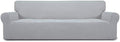 Easy-Going Stretch 4 Seater Oversized Sofa Couch Cover Silver Gray by Easy-Going