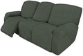 Easy-Going 8 Pieces Recliner Couch Stretch Sofa Slipcover Olive Green by Easy-Going