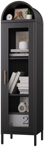 METAN Narrow Metal Arched Display Cabinet by METAN