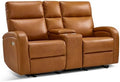 MCombo Zero Wall Recliner Loveseat, 2-Seat Power Wall Hugger Sofa by MCombo