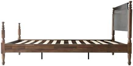 Solid Wood King SizePlatform Bed Frame - Image 4