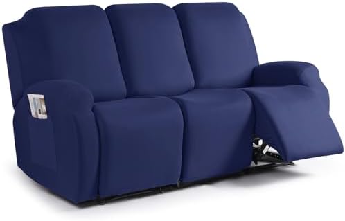 TAOCOCO Recliner Sofa Slipcover, 3 Pieces Polyester Fabric Stretch Sofa Covers by TAOCOCO