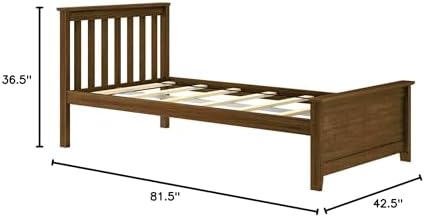 Plank+Beam Solid Wood Twin Bed Frame, Platform Bed - Image 2