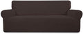 Easy-Going Stretch 4 Seater Oversized Sofa Couch Cover Chocolate by Easy-Going
