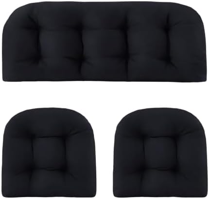 3 Pieces Set Waterproof Patio Cushions by ChairCushions