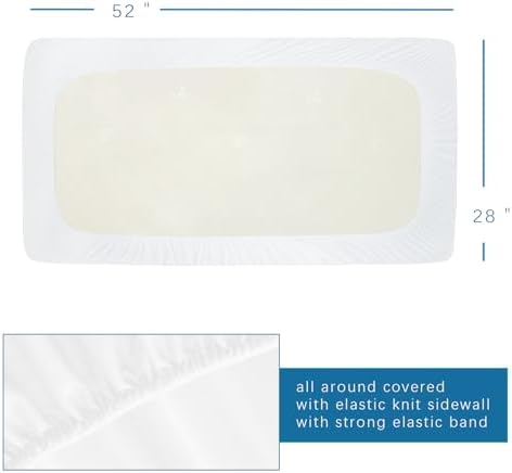 Crib Mattress Protector Waterproof, Absorbent Fitted Sheet - Image 6
