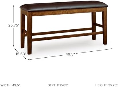 Signature Design by Ashley Upholstered Counter Height Dining Bench - Image 3