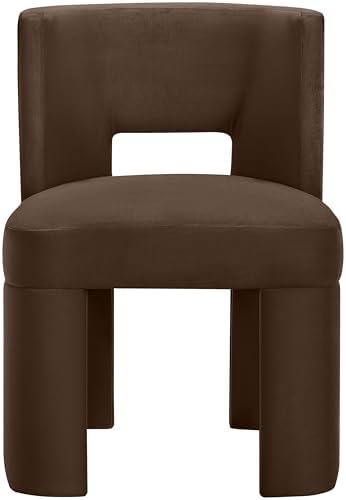 Meridian Furniture Zuno Brown Velvet Performance Fabric Dining Chair - Image 5
